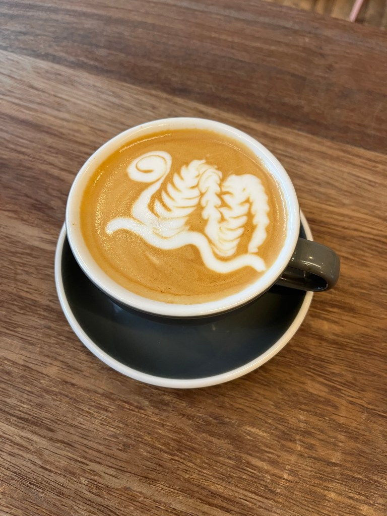 latte art featuring nessie